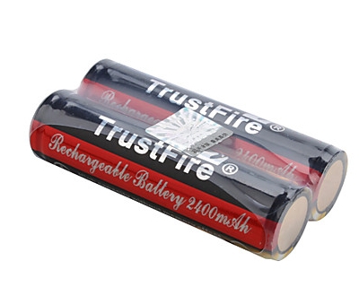 Comprar Baterнa recargable TF 18650 TrustFire 3.7v 2400mAh al mayor